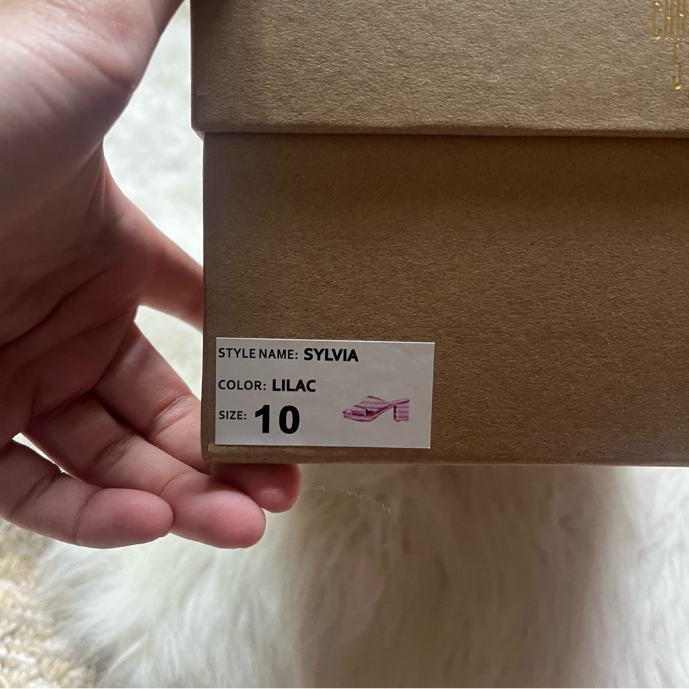 Charlotte Stone Lilac Sylvia Shoes - Picture 2 of 7